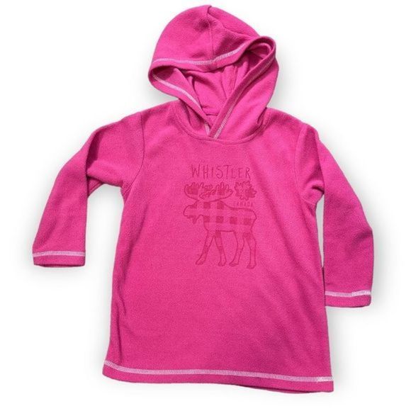 WHISTLER Canada‎ Kids Fleece Hoodie Size 4 - Picture 1 of 3